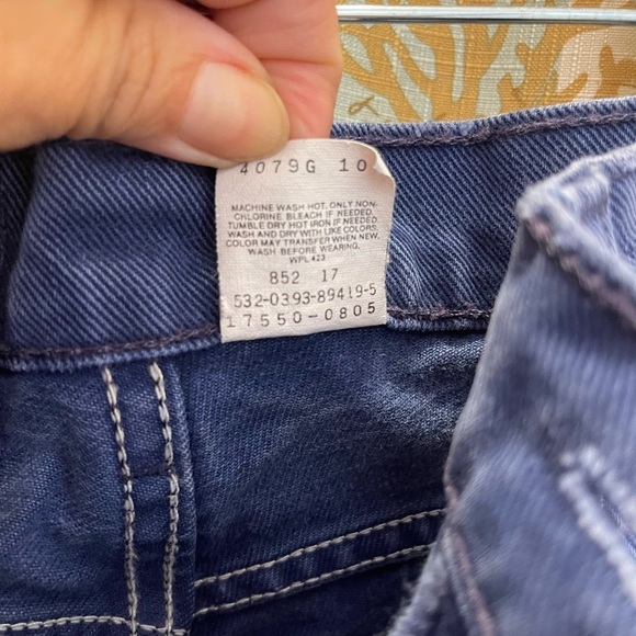Levis 532 VTG 90’s Colbalt Blue Denim Jeans Womens 5M Streetwear *Flaw - Picture 11 of 12